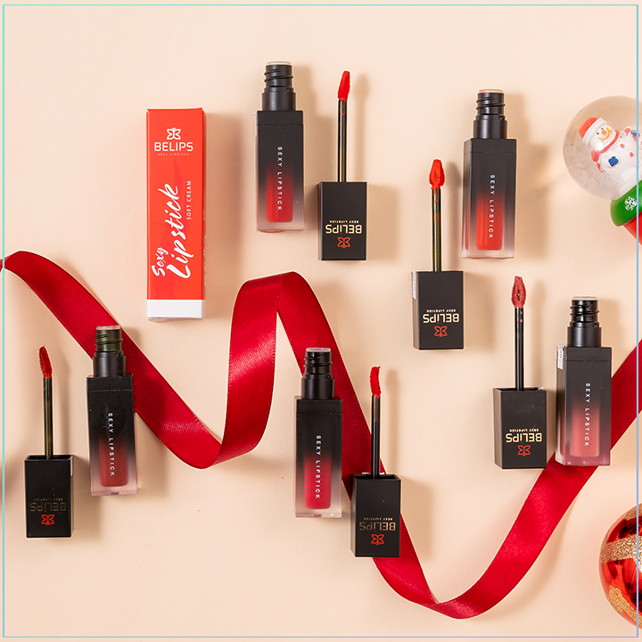 Hình ảnh Son Kem Lì Mỏng Nhẹ Mềm Môi Belips Sexy Lipstick 100% thiên nhiên không chì, an toàn cho cả mẹ bầu