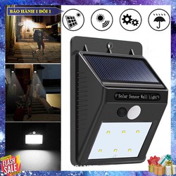 [Trợ ship tối đa 45k] Đèn Led Cảm Biến Hồng Ngoại Năng Lượng Mặt Trời 20 Bóng Led Siêu Sáng Solar