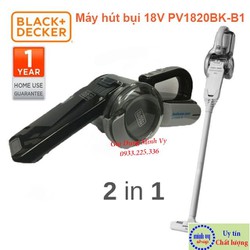 Combo Máy hút bụi cầm tay dùng pin 18V Black Decker PV1820BK-B1 và ống nối PVA03-B1 – PV1820BK-PVA03