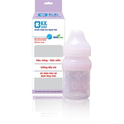 Bình sữa silicone dành cho trẻ sơ sinh KKSmart KK006 - 125ml