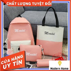 Set 4 món balo túi tote túi mini túi đựng bút đi học rẻ đẹp❤️FREESHIP❤️ba lô nữ phong cách hàn quốc AH1392