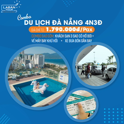 Combo du lịch Đà Nẵng 4N3Đ: Vé máy bay khứ hồi – Khách sạn 3 sao hồ bơi – Xe đón sân bay – CBDA4023D