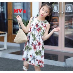 {xả siêu hot} váy lanh lụa đại quảng châu xịn xò cho bé từ 22kg-37kg – váy lanh đại