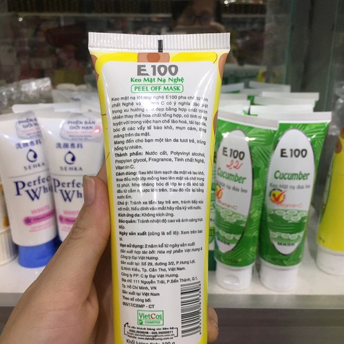 Keo mặt nạ nghệ E100 100g mặt nạ lột nhẹ NGHỆ E100
