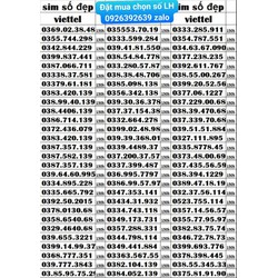 sim viettel số đẹp giá rẻ . sim so dep gia re