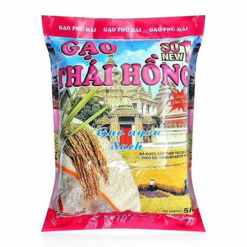 Gạo Thái Hồng Phú Hải số 1 gói 5Kg