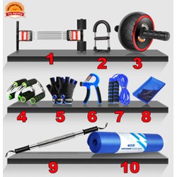 Bộ dụng cụ tập Gym Fullbox xịn đầy đủ 10 món - Tập thể dục, thể hình tay chân bụng Bộ dụng cụ tập Gym Fullbox xịn đầy đủ 10 món - Tập thể dục, thể hình tay chân bụng