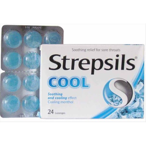 kẹo ngậm kháng khuẩn giảm ho STREPSILS 24 viên