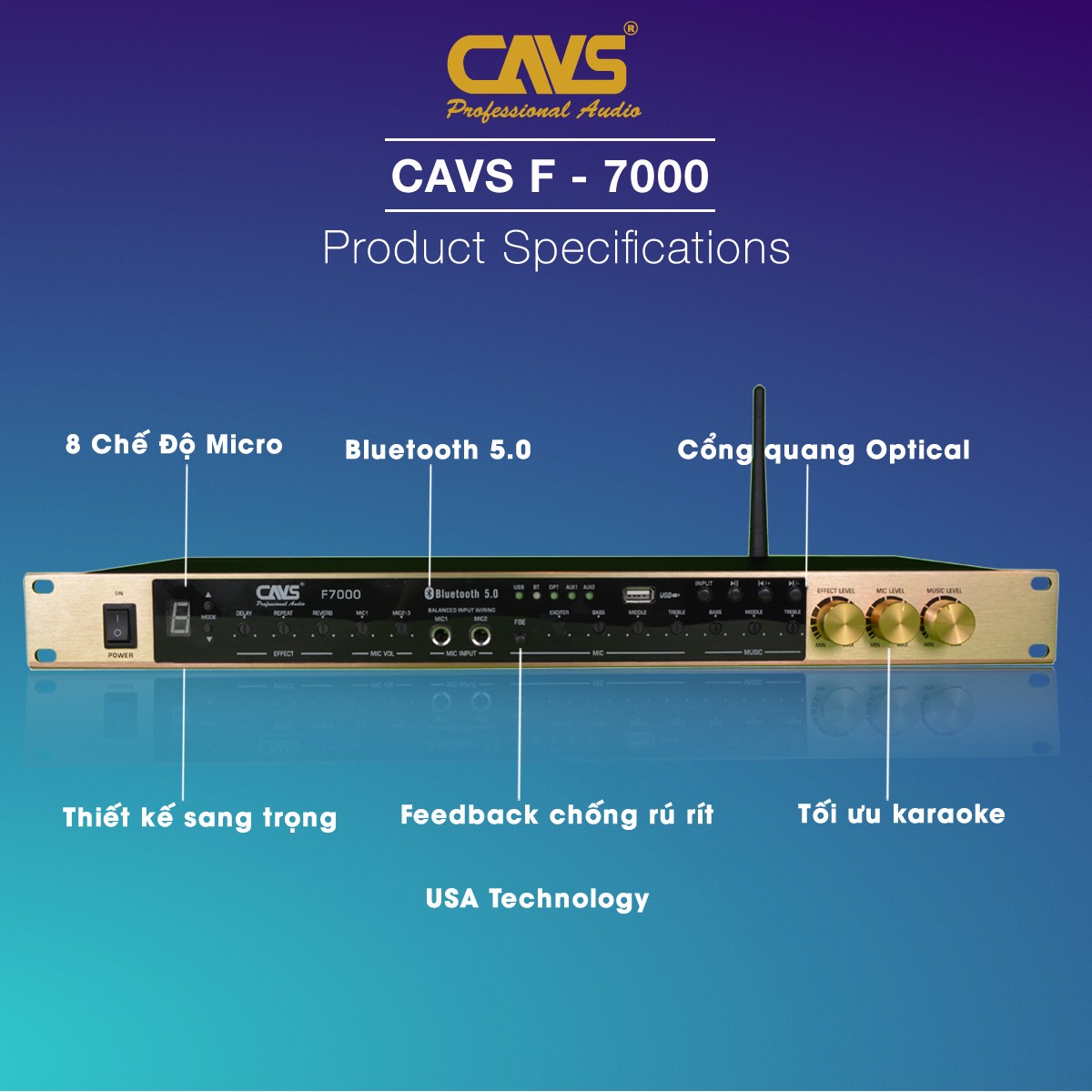 Vang cơ Cavs F7000