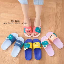 Dép bé gái – Dép lê nhựa dẻo họa tiết siêu dễ thương bé trai bé gái học sinh tiểu trung học D26 – D26