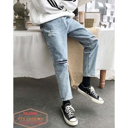 QUẦN BAGGY RÁCH GỐI CÁ TÍNH