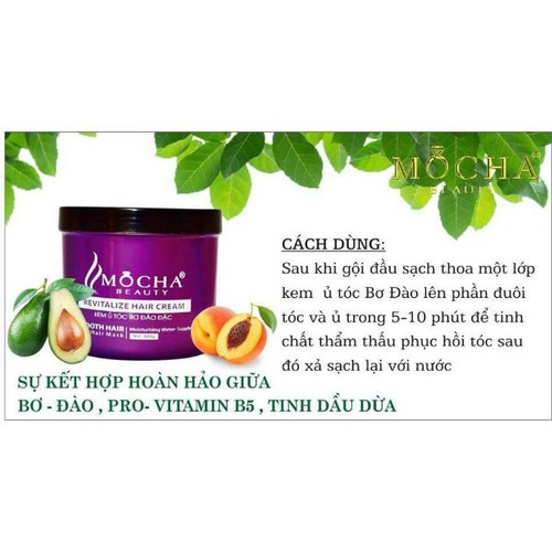 Ủ TÓC BƠ ĐÀO ĐẶC MOCHA