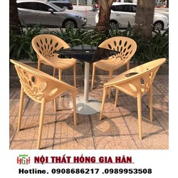 ghế nhựa cafe