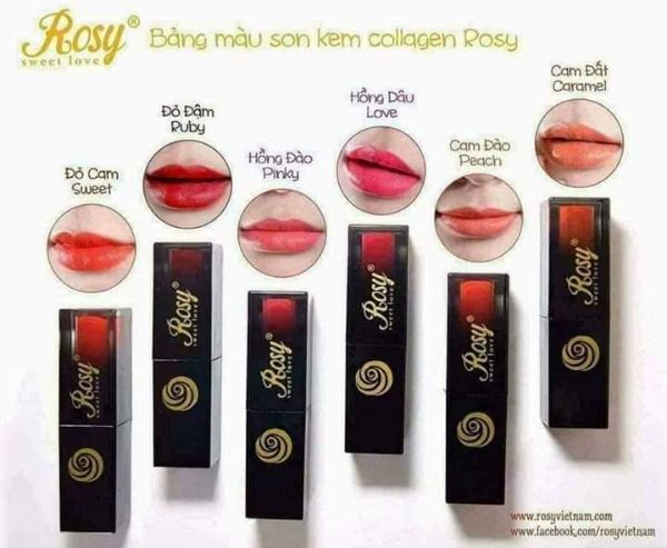 Hình ảnh Son kem Rosy cao cấp _ siêu lì không thâm môi hàng chuẩn công ty