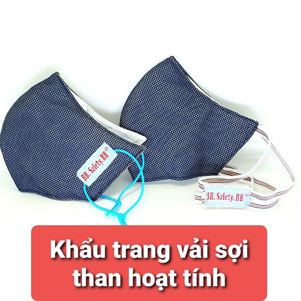 1 CÁI KHẨU TRANG VẢI SỢI THAN HOẠT TÍNH KHÁNG KHUẨN LOẠI TỐT HÀNG VIỆT NAM CHỐNG VIRUS - KHTR 7 6