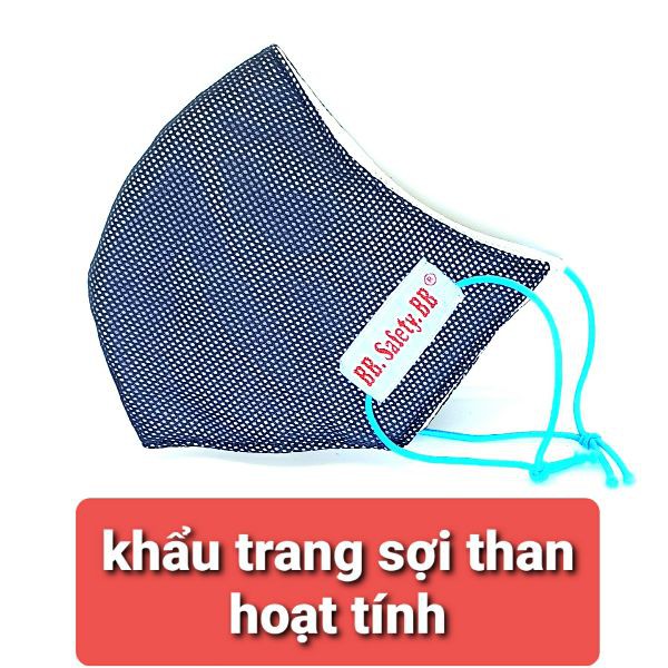 1 CÁI KHẨU TRANG VẢI SỢI THAN HOẠT TÍNH KHÁNG KHUẨN LOẠI TỐT HÀNG VIỆT NAM CHỐNG VIRUS - KHTR 7 8