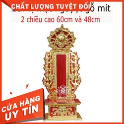 Bài vị mặt nguyệt thờ gia tiên Linh vị thờ gỗ mít chiều cao