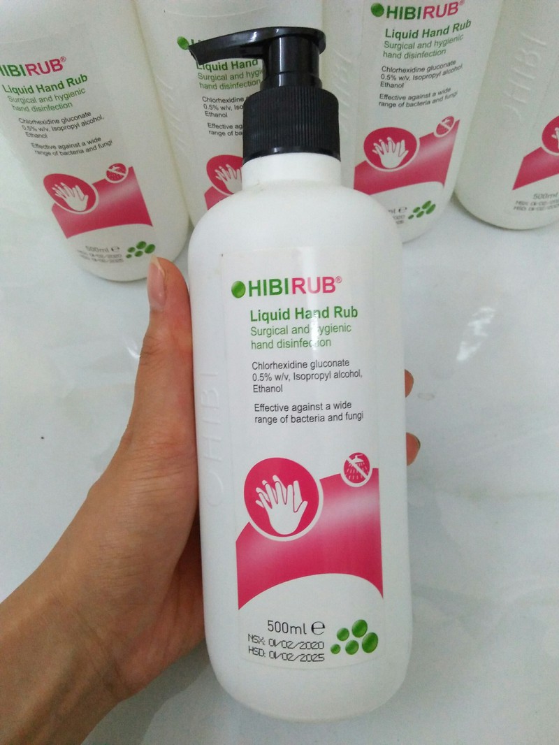 Nước rửa tay khô sát khuẩn HIBIRUB 500ml - Nuoc rua tay kho 2