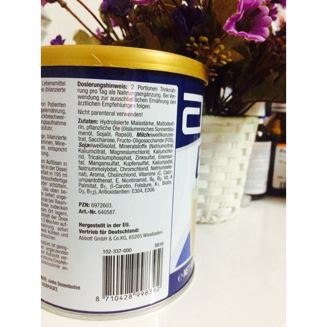 Hàng    Sữa Ensure Đức Xách Tay Date Tháng 8 2021