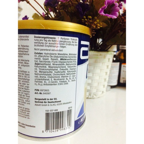 Hàng    Sữa Ensure Đức Xách Tay Date Tháng 8 2021