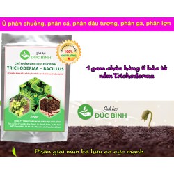 >> BÁO GIÁ CHẾ PHẨM SINH HỌC HỮU CƠ VI SINH TRICHODERMA 1000G (CHỨA NẤM ĐỐI KHÁNG TRICHODERMA,BACILLUS SUBTILIS,STREPTOMYCES SPP) - TRICHODERMA FUNGI 1000G | Shopee Lazada Sendo Tiki mới nhất 196 CHẾ PHẨM SINH HỌC TRICHODERMA BACILLUS DÙNG Ủ PHÂN VÀ ĐỐI KHÁNG NẤM BỆNH