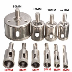 10 Mũi Khoan Kính – 10 Mũi Khoan Gạch Men Đủ Size – 10-MKK