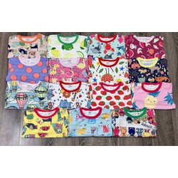 COMBO 5 BỘ COTTON GIẤY THÁI CỘC TAY CHO BÉ TRAI GÁI