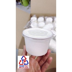 100 Tô giấy 260ml – Tô giấy đựng kem – ly kem 260ml – tô giấy đựng canh – ly giấy đựng rau câu – 260