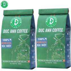 1kg (2 gói 500g) Cà Phê Rang Mộc Đặc Biệt nguyên chất dùng Pha Phin - Để nguyên hạt khi có yêu cầu - hàng chọn lọc kỹ từ nông trại Duc Anh