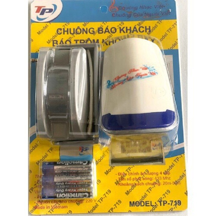 CHUÔNG CỬA BÁO ĐỘNG ZANKA TP-719