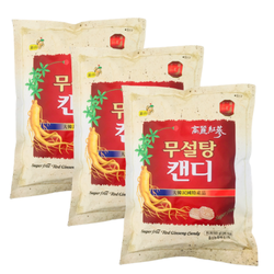 Combo 3 gói kẹo hồng sâm không đường Hàn Quốc 500g