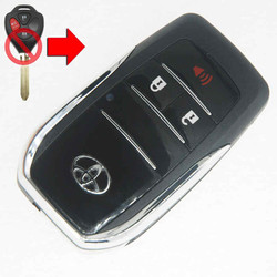 Vỏ Khoá Gập Toyota Camry Highlander RAV4 Fortuner Yaris Innova 3 nút Vỏ Khoá Gập Toyota Camry Highlander RAV4 Fortuner Yaris Innova 3 nút