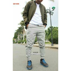 Quần jogger kaki nam khoá zip Chất đẹp Quần jogger kaki nam khoá zip Chất đẹp