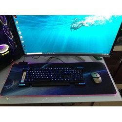 Bàn Di Chuột LED RGB Bản Lớn ( 80x30cmx4mm) Cực Đẹp Bảo Hành 6 Tháng. – BDCLRGB