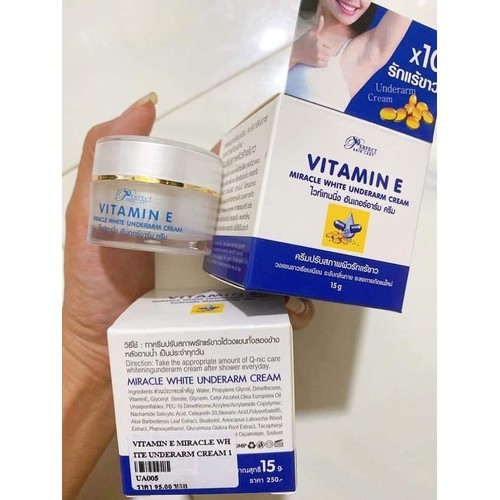 vitamin e miracle white underarm cream
