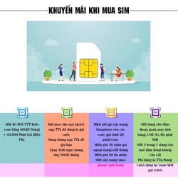 Combo 10 sim 4G Vinaphone-Itelecom V77 với 90GB mỗi tháng, nghe gọi nhắn tin miễn phí nội mạng vinaphone – S4GCOM