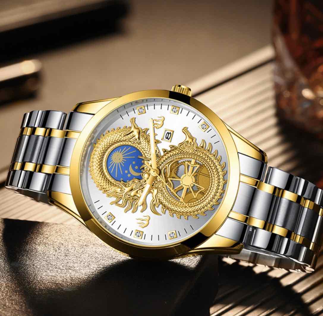 Đồng hồ nam rồng vàng cao cấp mới nhất