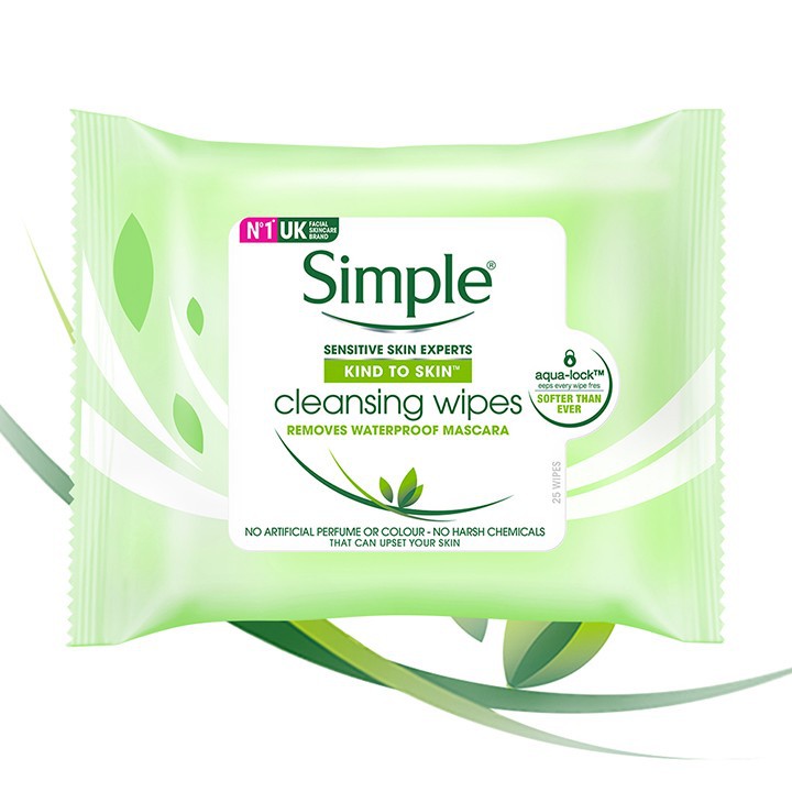 Khăn Giấy Tẩy Trang Simple 25 Tờ