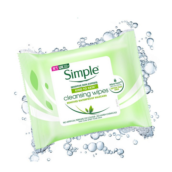 Khăn Giấy Tẩy Trang Simple 25 Tờ
