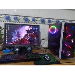 Bộ máy Gaming Led Đẹp Game Online cấu hình cao CPU Core i3 4130 Ram 8G VGA 2G DR5 Màn hình 22in kèm phone phím chuột led và cặp loa Mini