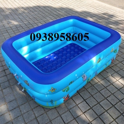 bể bơi 1m5 - bể bơi phao 3 tầng 1m5