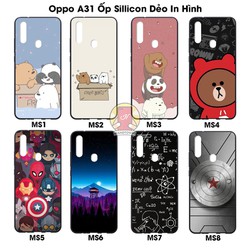 ỐP LƯNG OPPO A31 DẺO ĐEN IN HÌNH CAO CẤP