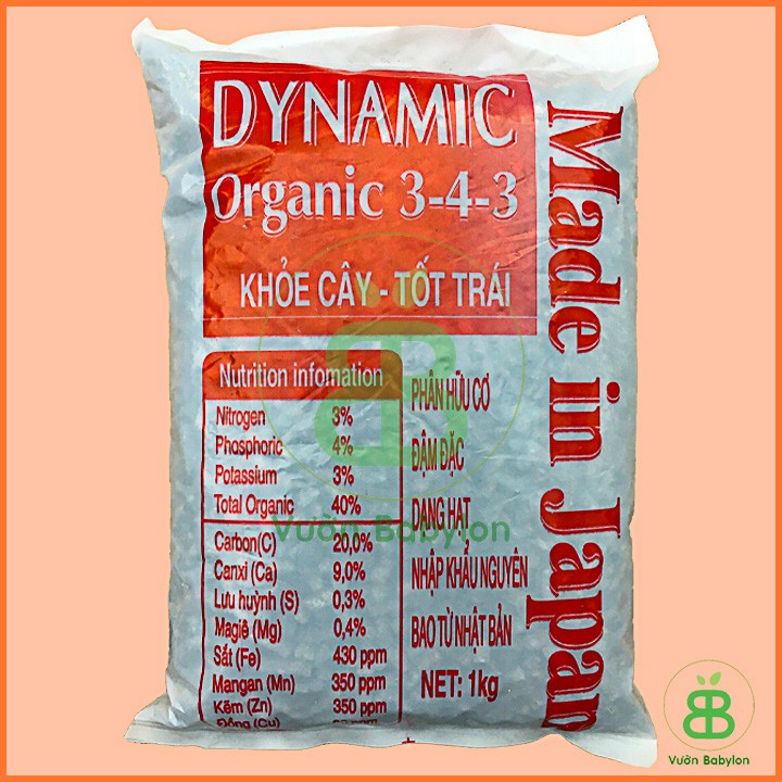 Phân hữu cơ Dynamic 3-4-3