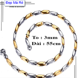Dây chuyền Nam Titan Đẹp Mà Rẻ kiểu khoen hỏa tiển cổ điển - Cam kết 1 đổi 1 nếu hoen , gỉ sét Dây chuyền Nam Titan Đẹp Mà Rẻ kiểu khoen hỏa tiển cổ điển - Cam kết 1 đổi 1 nếu hoen , gỉ sét