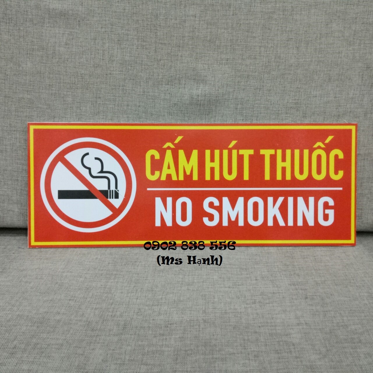 Hình ảnh Giảm giá - Biển báo Fomex dán decal Cấm hút thuốc kích thước 15 x 40cm - hình thật Hình ảnh Giảm giá - Biển báo Fomex dán decal Cấm hút thuốc kích thước 15 x 40cm - hình thật