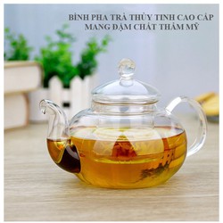 Ấm trà thủy tinh cao cấp có lõi lọc trà – CEPE1401