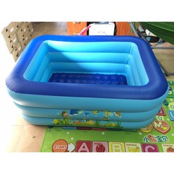 BỂ BƠI CHO BÉ 3 TẦNG RỘNG 1.5 MÉT + TẶNG BƠM ĐIỆN 2 CHIỀU VÀ MIẾNG VÁ – gfd