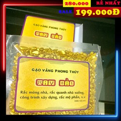 Gạo vàng rắc móng nhà khi xây nhà mới (1 túi 200gram), hàng đẹp, giá rẻ – gao200g