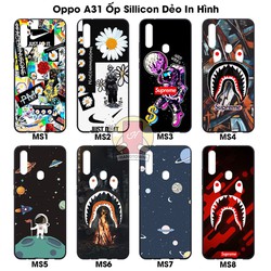 ỐP LƯNG OPPO A31 DẺO ĐEN IN HÌNH CAO CẤP