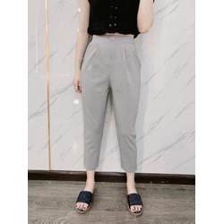 Quần baggy nữ chấ đũi lưng chun có bigsize cho người mập đến 100Kg